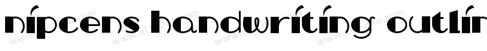 NipCens Handwriting Outline字体转换